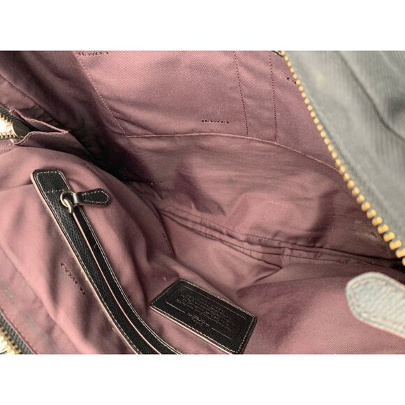 Coach Women’s Black Nylon Crossbody Bag With Leather Trim & Adjustable Strap - Picture 10 of 11